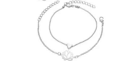 FABULA Pack of 4 Gold-Plated Anklets - Image 2